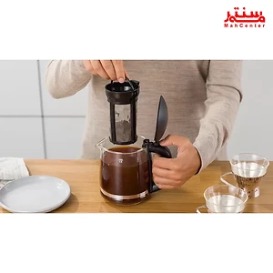 چای ساز بوش مدل TTA5603 با بدنه استیل و قوری پیرکس